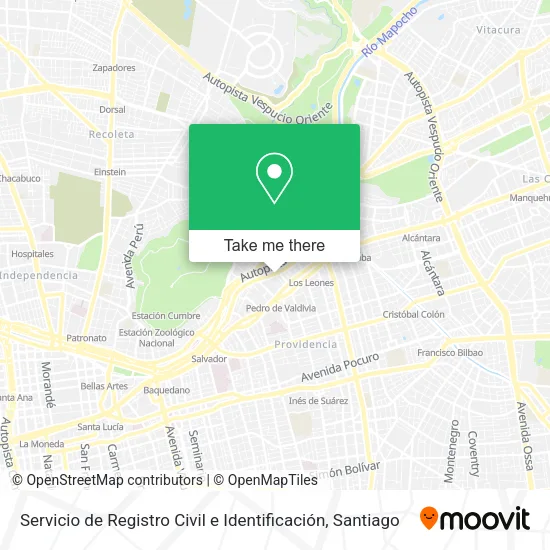 Servicio de Registro Civil e Identificación map
