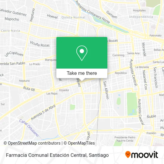 Farmacia Comunal Estación Central map