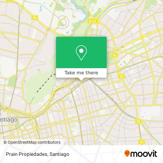 Prain Propiedades map