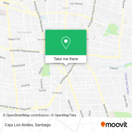 Mapa de Caja Los Andes
