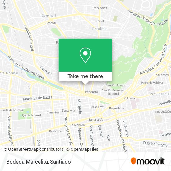 Bodega Marcelita map