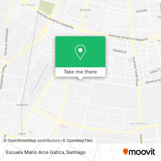 Mapa de Escuela Mario Arce Gatica