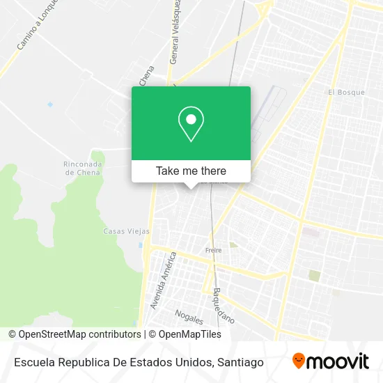 Escuela Republica De Estados Unidos map
