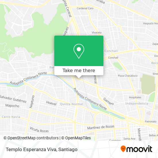 Templo Esperanza Viva map