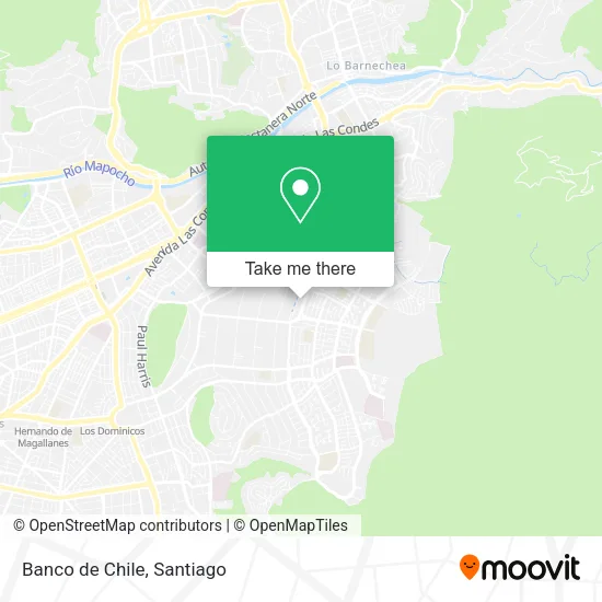 Banco de Chile map