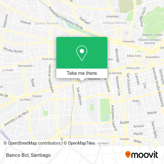 Banco Bci map
