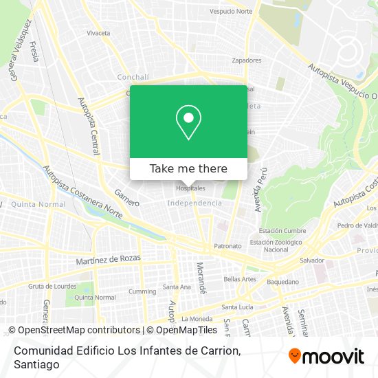 Mapa de Comunidad Edificio Los Infantes de Carrion