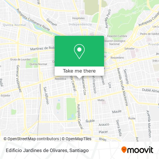 Edificio Jardines de Olivares map