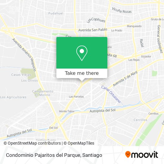 Condominio Pajaritos del Parque map