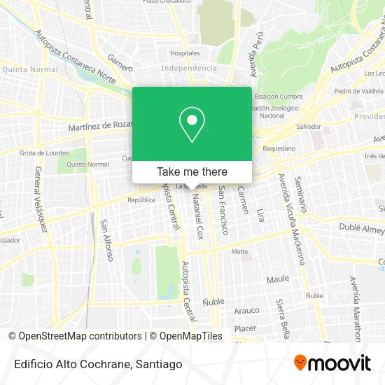 Edificio Alto Cochrane map