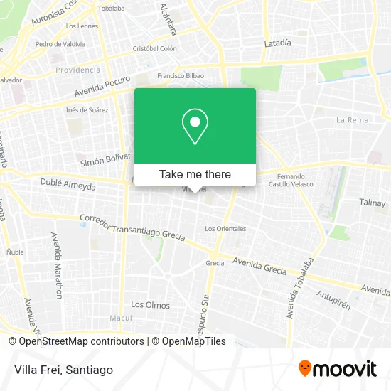 Villa Frei map