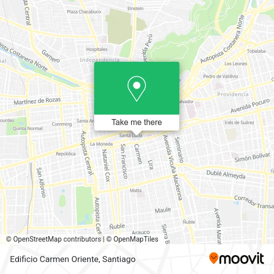Edificio Carmen Oriente map