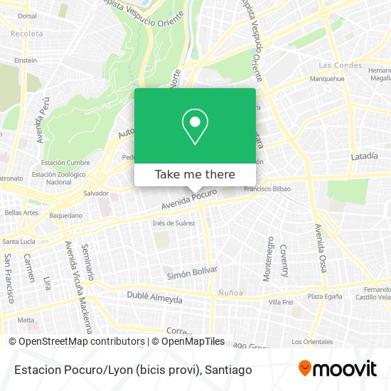 Estacion Pocuro / Lyon (bicis provi) map