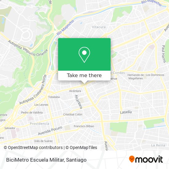 BiciMetro Escuela Militar map