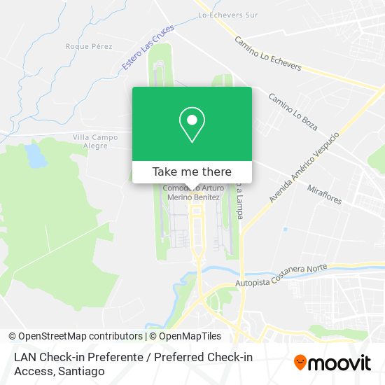 LAN Check-in Preferente / Preferred Check-in Access map