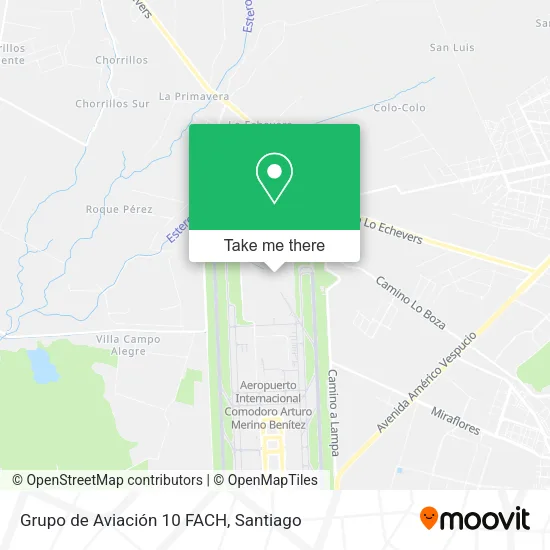Grupo de Aviación 10 FACH map