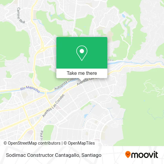 Sodimac Constructor Cantagallo map