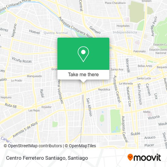 Mapa de Centro Ferretero Santiago