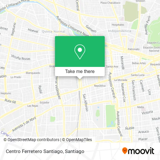Centro Ferretero Santiago map