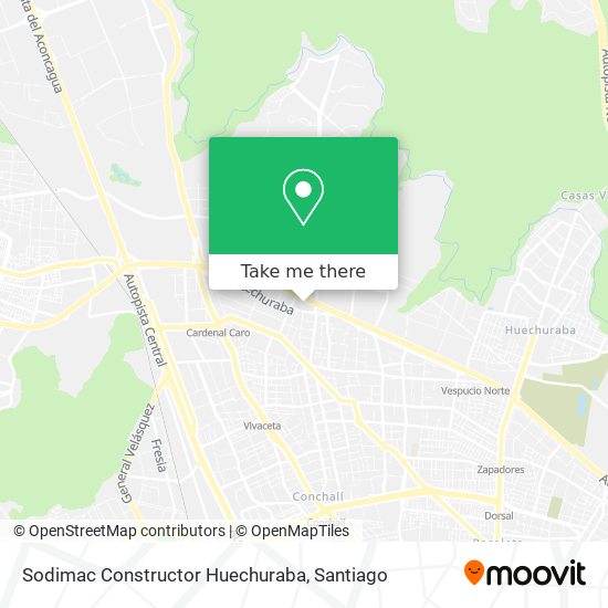 Sodimac Constructor Huechuraba map