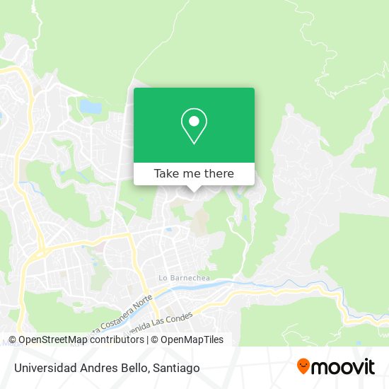 Universidad Andres Bello map