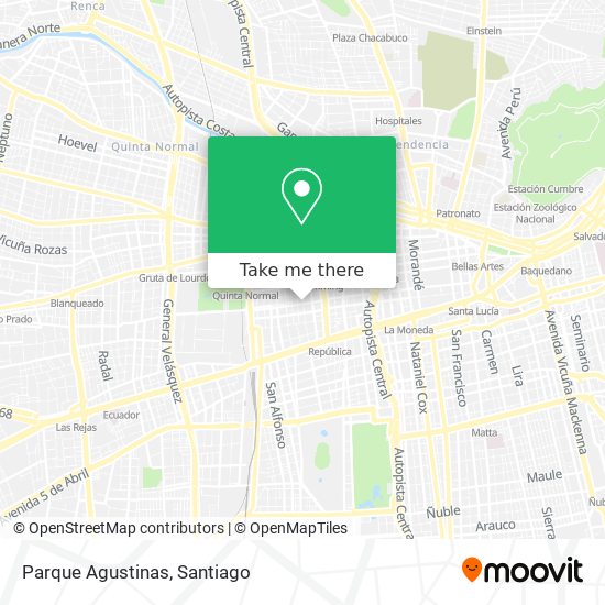 Parque Agustinas map