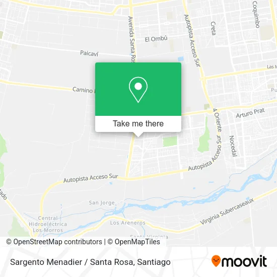 Sargento Menadier / Santa Rosa map