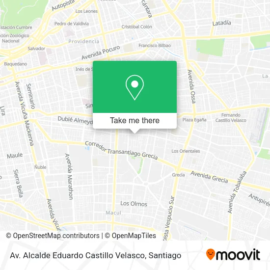 Av. Alcalde Eduardo Castillo Velasco map