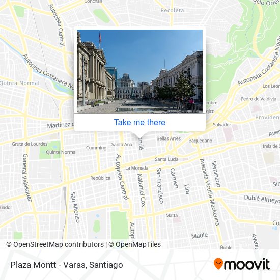 Mapa de Plaza Montt - Varas