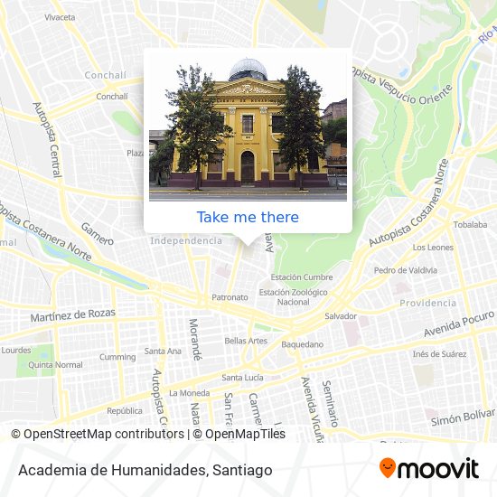 Academia de Humanidades map