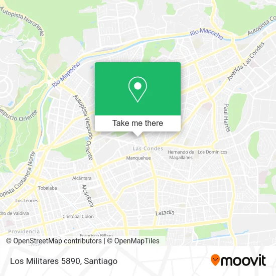 Los Militares 5890 map