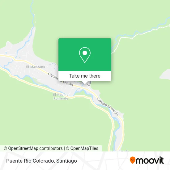 Puente Rio Colorado map
