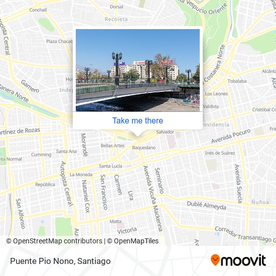 Puente Pio Nono map