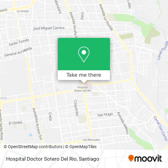 Hospital Doctor Sotero Del Rio map