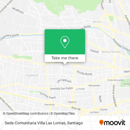 Sede Comunitaria Villa Las Lomas map