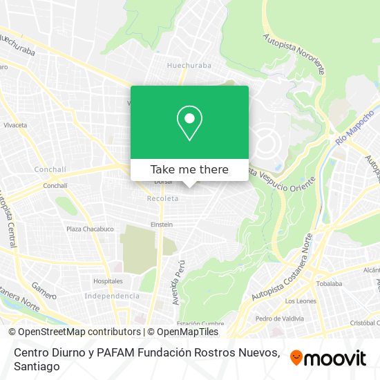 Centro Diurno y PAFAM Fundación Rostros Nuevos map