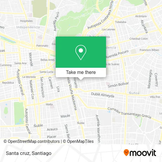 Santa cruz map