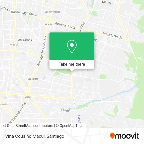 Viña Cousiño Macul map