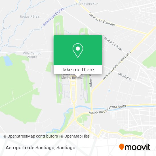 Aeroporto de Santiago map