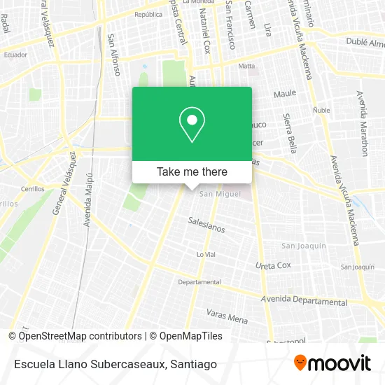 Escuela Llano Subercaseaux map