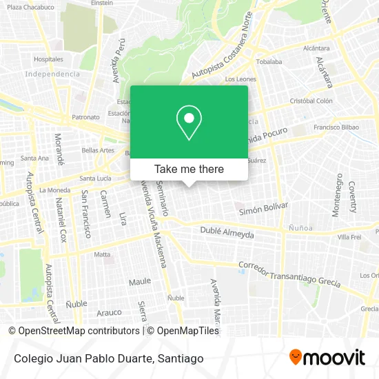 Colegio Juan Pablo Duarte map