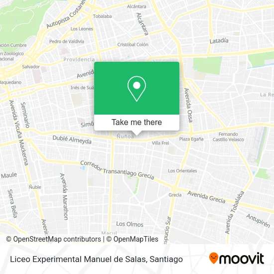 Liceo Experimental Manuel de Salas map