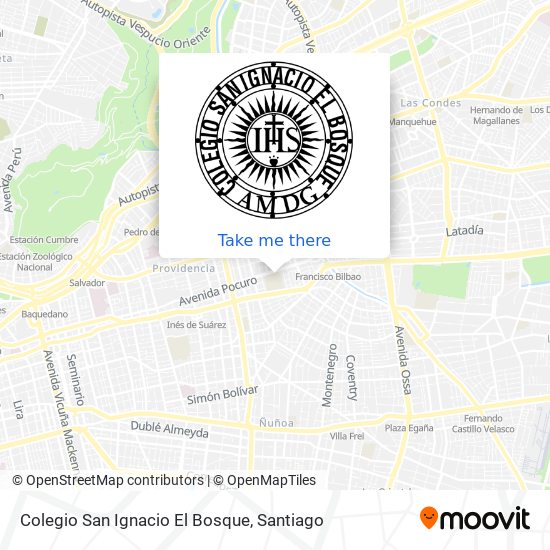 Colegio San Ignacio El Bosque map