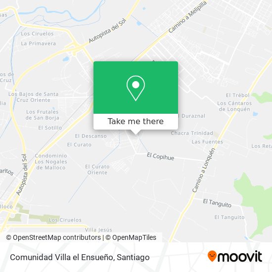 Comunidad Villa el Ensueño map