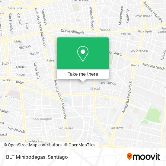 BLT Minibodegas map