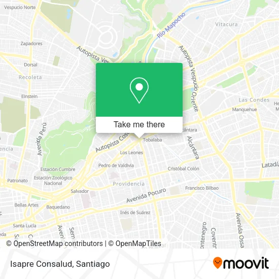Isapre Consalud map