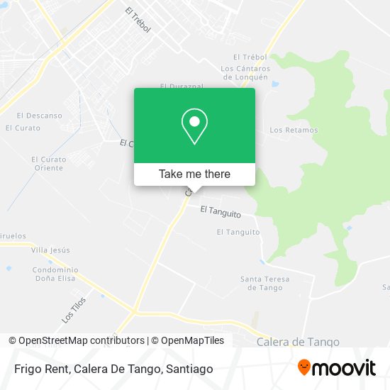 Mapa de Frigo Rent, Calera De Tango