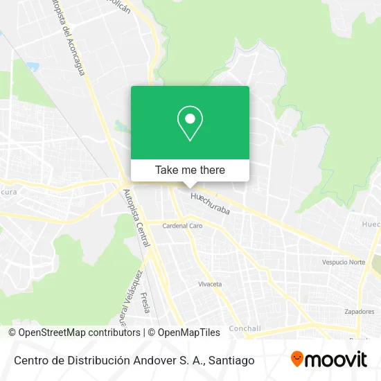 Centro de Distribución Andover S. A. map