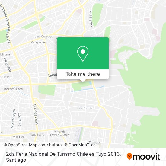 2da Feria Nacional De Turismo  Chile es Tuyo  2013 map