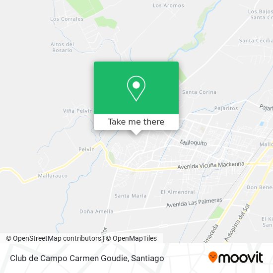 Club de Campo Carmen Goudie map